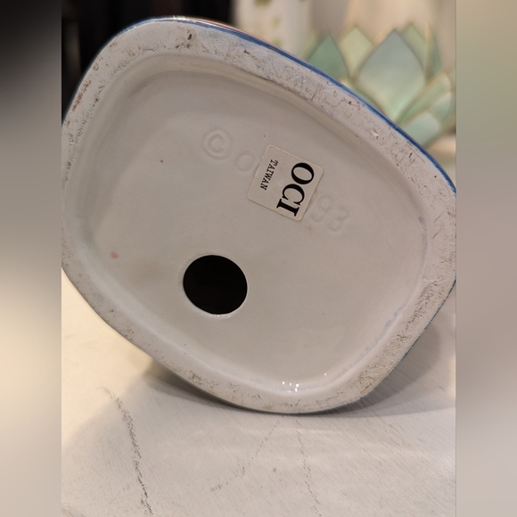 Vintage 1993 Fitz & Floyd Omnibus OCI Christmas Heritage Santa Candle Holder - Picture 6 of 6